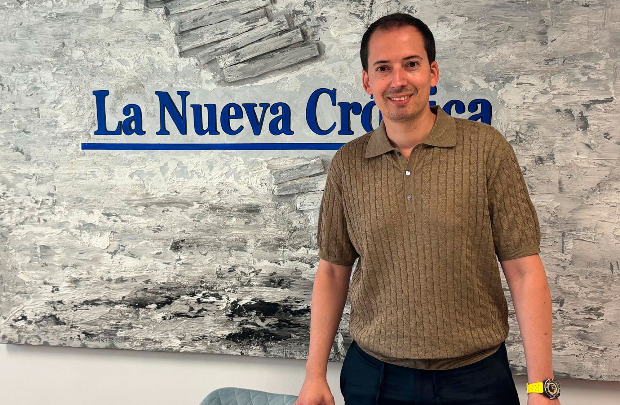 Francisco del Río, durante la entrevista en La Nueva Crónica. | J.C.