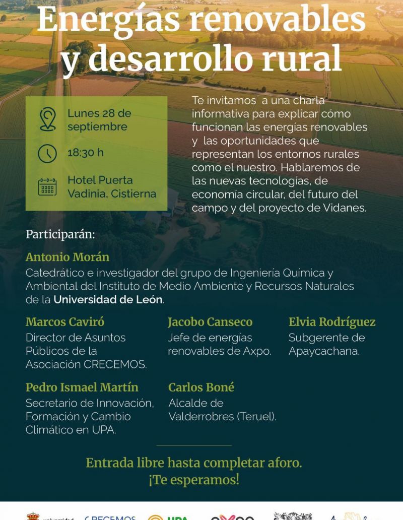 Programa de la jornada informativa.