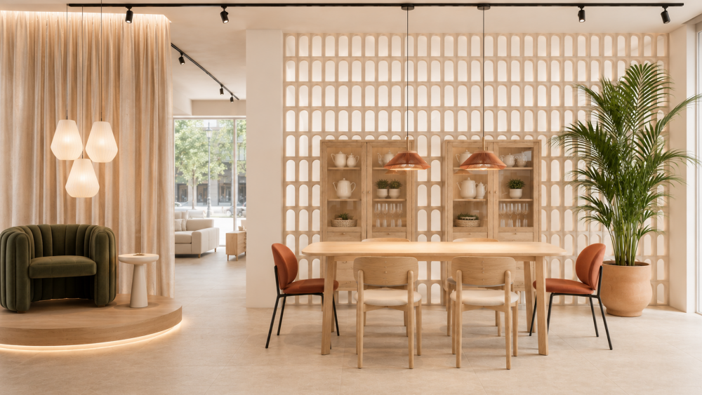 Un nuevo espacio de 300 m² reúne mobiliario, iluminación, decoración y materiales bajo una misma mirada creativa (3).A. MUÑOZ