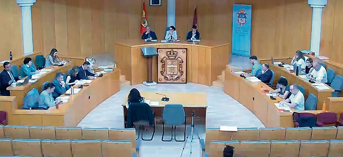 Un instante del pleno de este jueves en San Andrés del Rabanedo. | L.N.C.