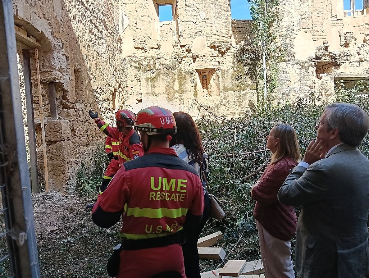 El monasterio ha permitido recrear distintos escenarios de emergencia que pueden afectar al patrimonio | L.N.C.