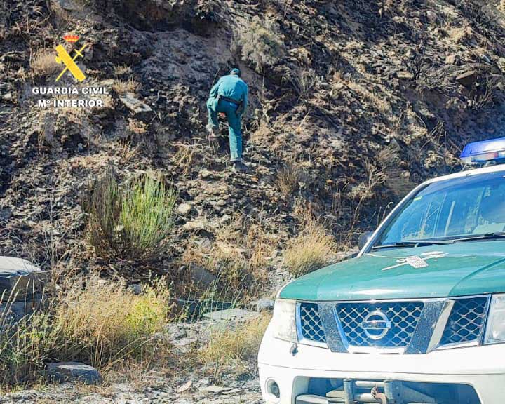 Imágenes de los agentes en la investigación.