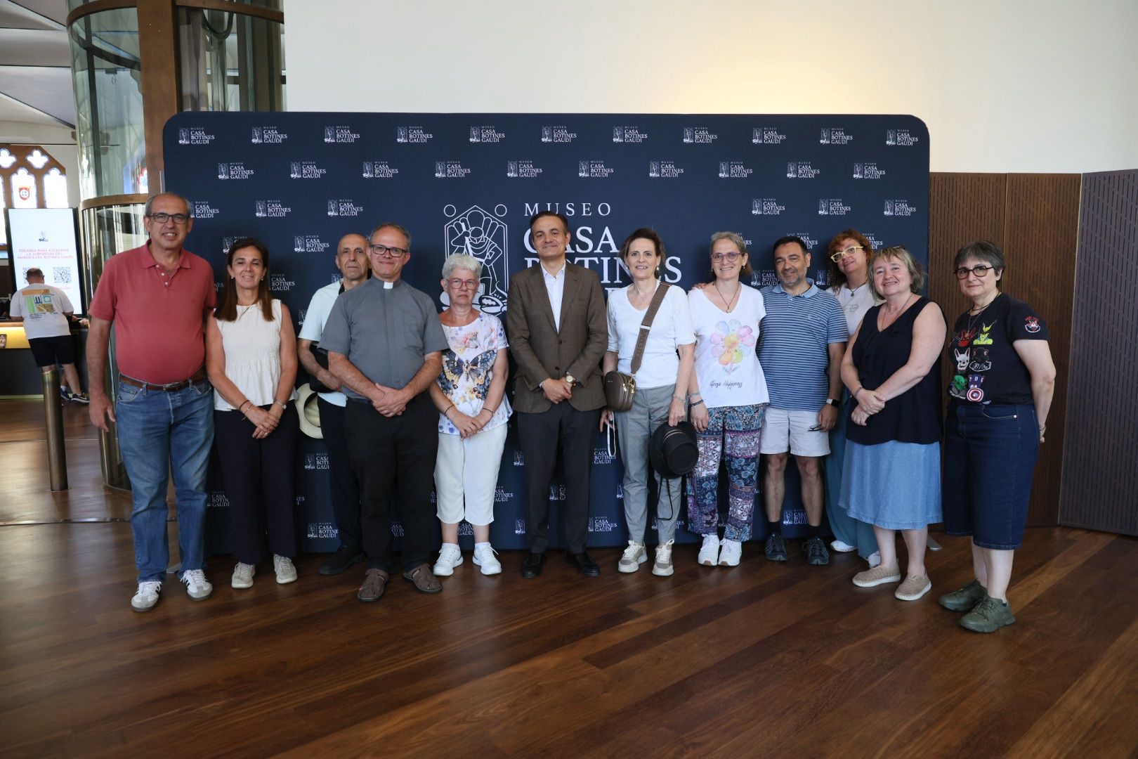 Bruno Bérchez en una visita al Museo Casa Botines Gaudí. | L.N.C.