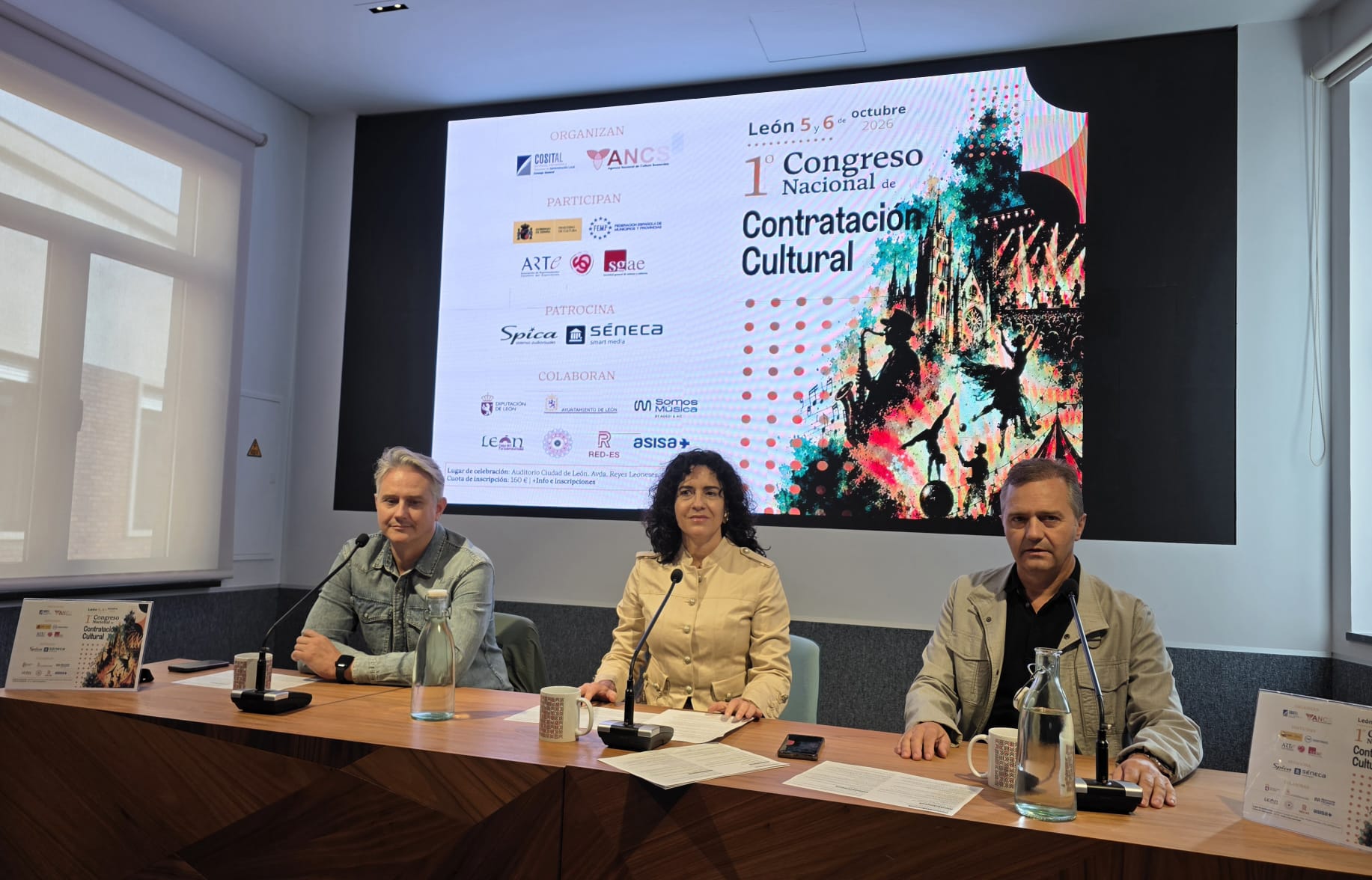 Rueda de prensa de presentación del Congreso Nacional de Contratación Cultural. | L.N.C.