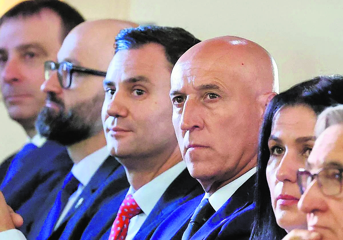 Cendón y Diez, juntos en un acto celebrado hace pocas semanas en La Virgen. L.N.C.