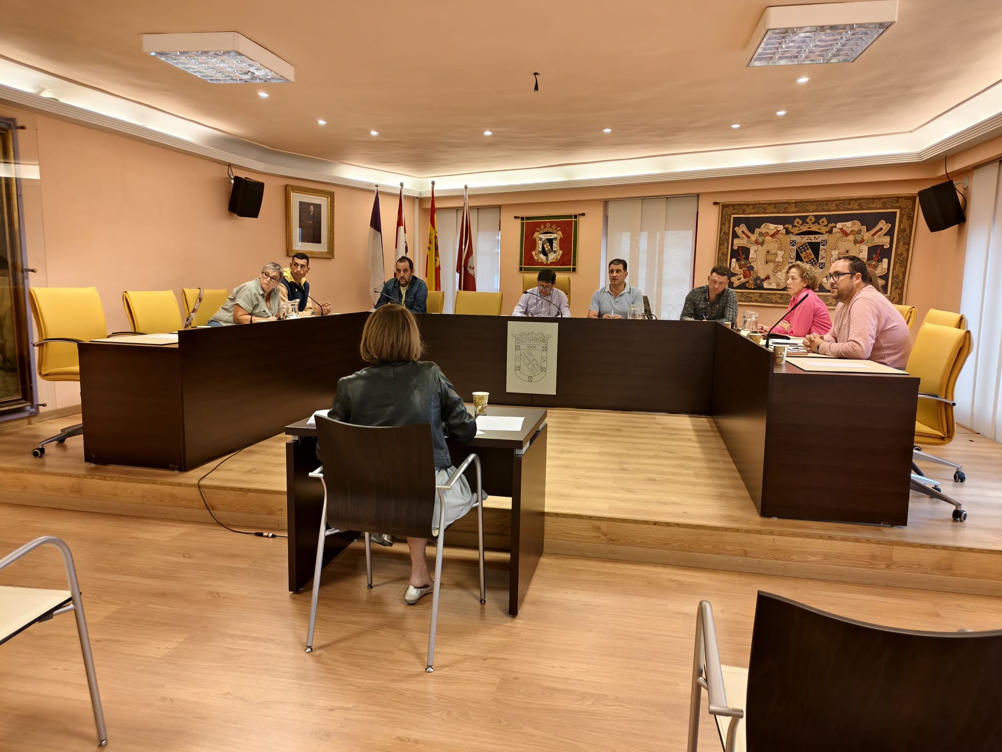 Un instante del Pleno de Valencia de Don Juan de este martes. | A. RODRÍGUEZ