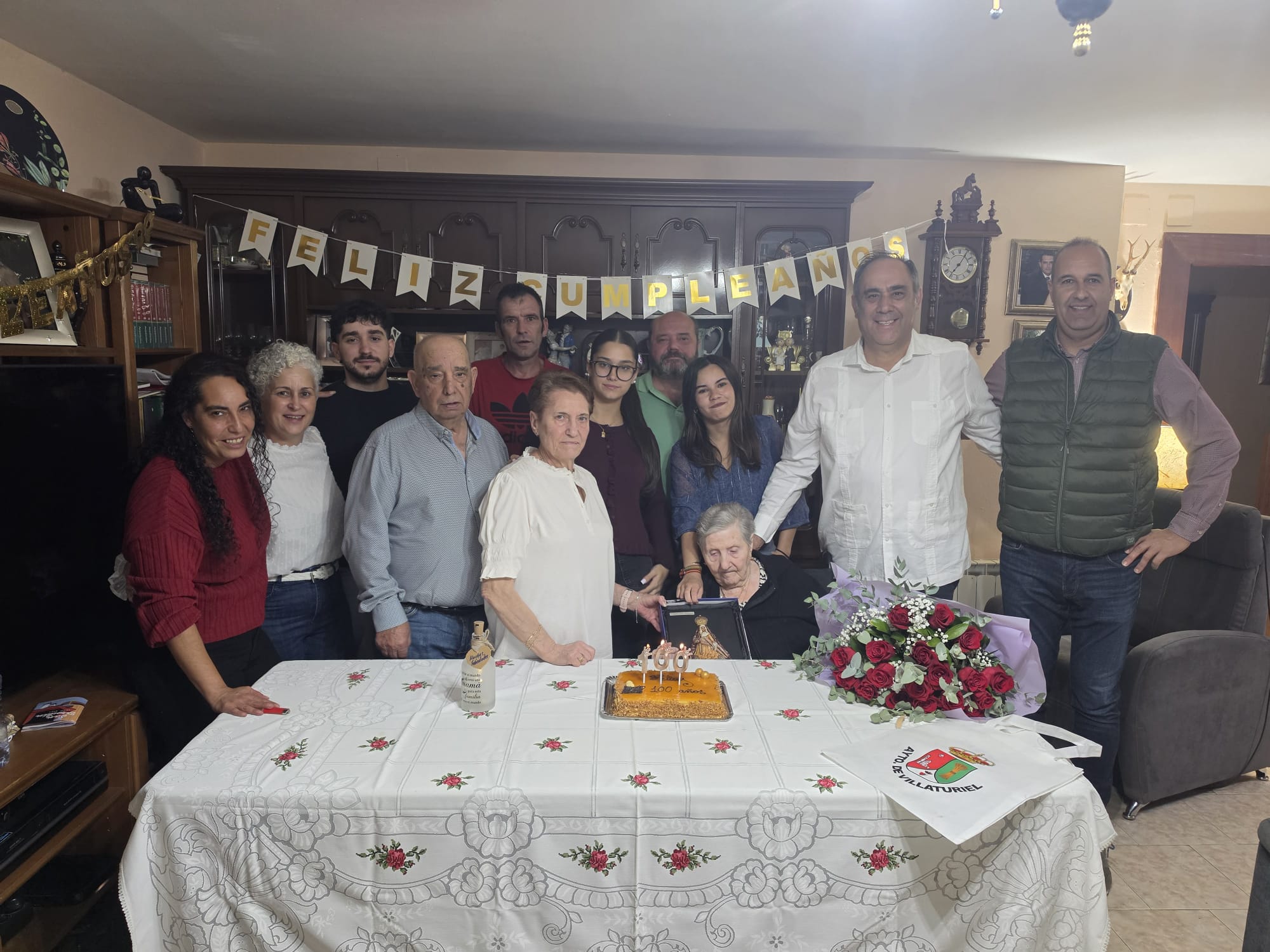 Saula Quiñones celebró su centenario en Santa Olaja de la Ribera