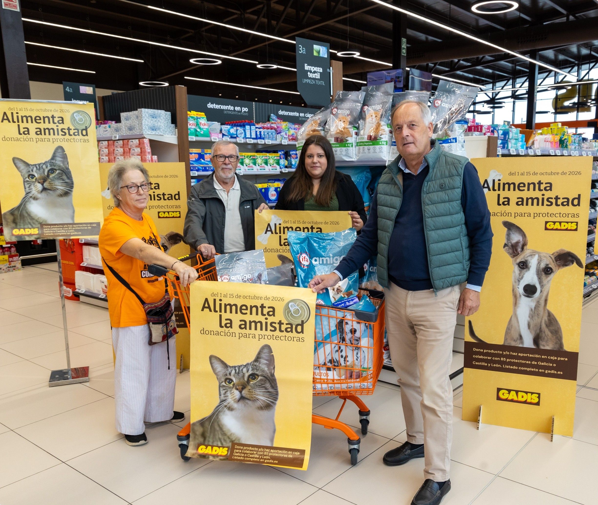 Imagen de la nueva campaña solidaria de Gadis 'Alimenta la Amistad'. | L.N.C.