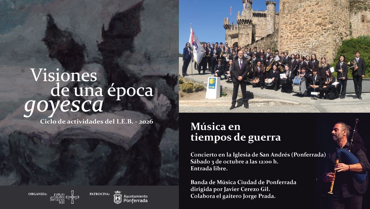 Cartel del concierto ‘Música en tiempos de guerra’.