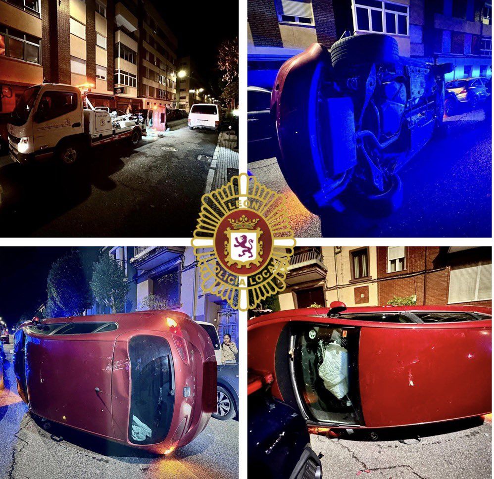 La intervención tuvo lugar durante la madrugada del 4 de octubre en la calle San Juan de León. | POLICÍA LOCAL DE LEÓN La intervención tuvo lugar durante la madrugada del 4 de octubre en la calle San Juan de León. | POLICÍA LOCAL DE LEÓN
