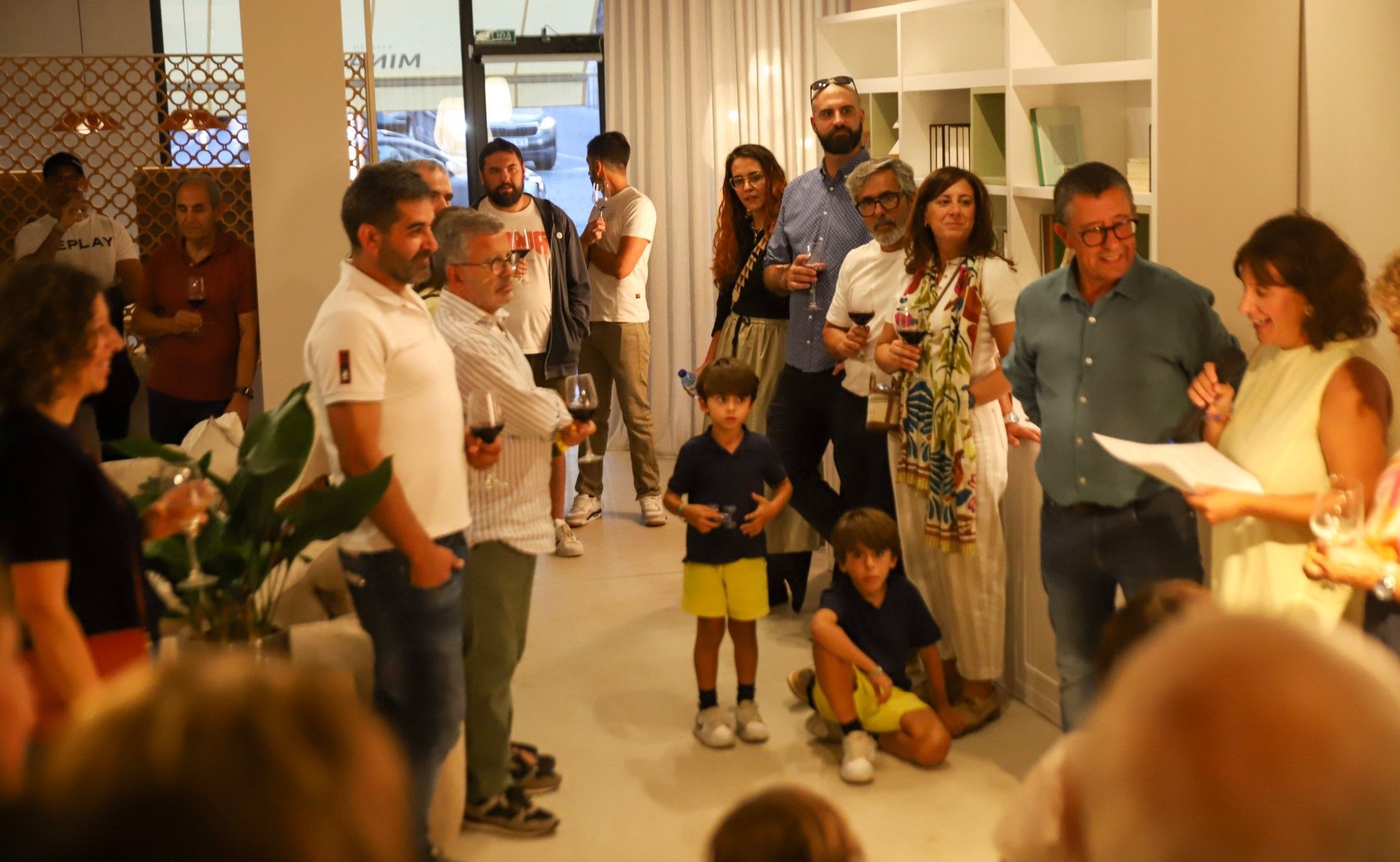 Un instante de la inauguración de Minari en Astorga