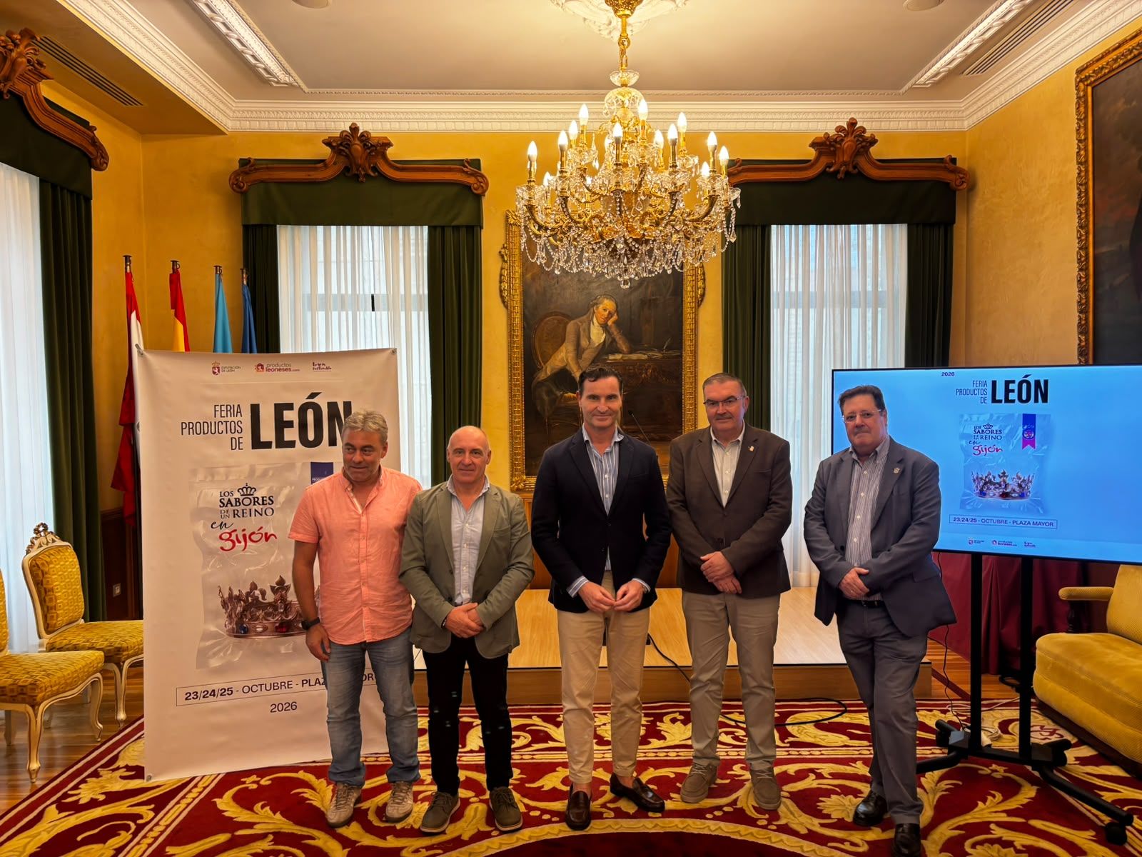 Presentación este martes de la Feria de Productos de León en Gijón. | L.N.C.