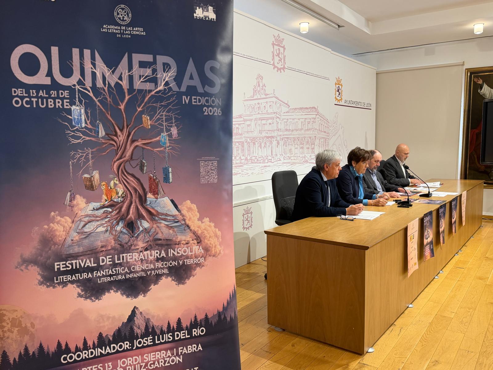 Un instante de la presentación del Festival de Literatura Insólita Quimeras. | SAÚL ARÉN