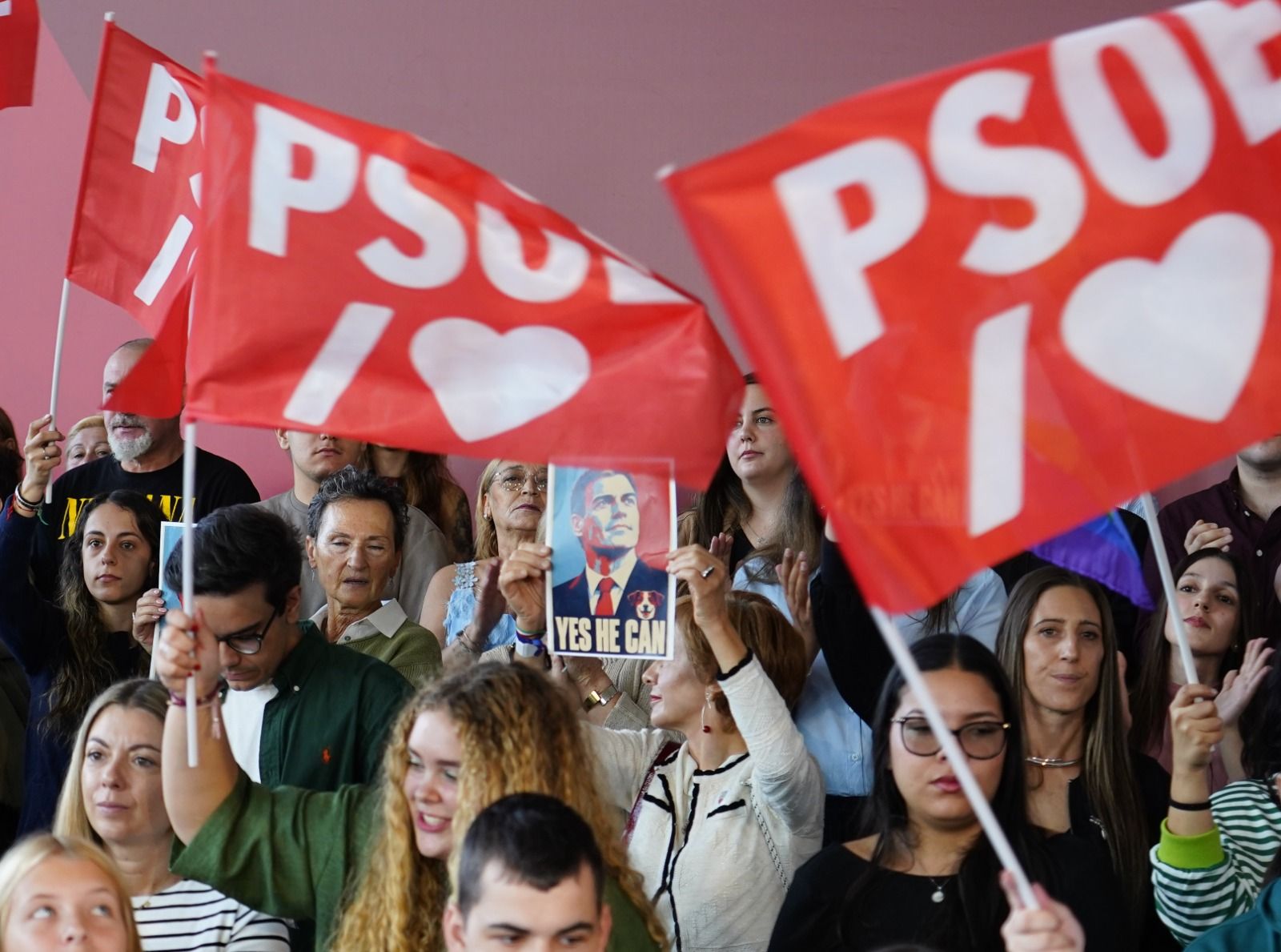 Mitin de Pedro Sánchez en Ponferrada.