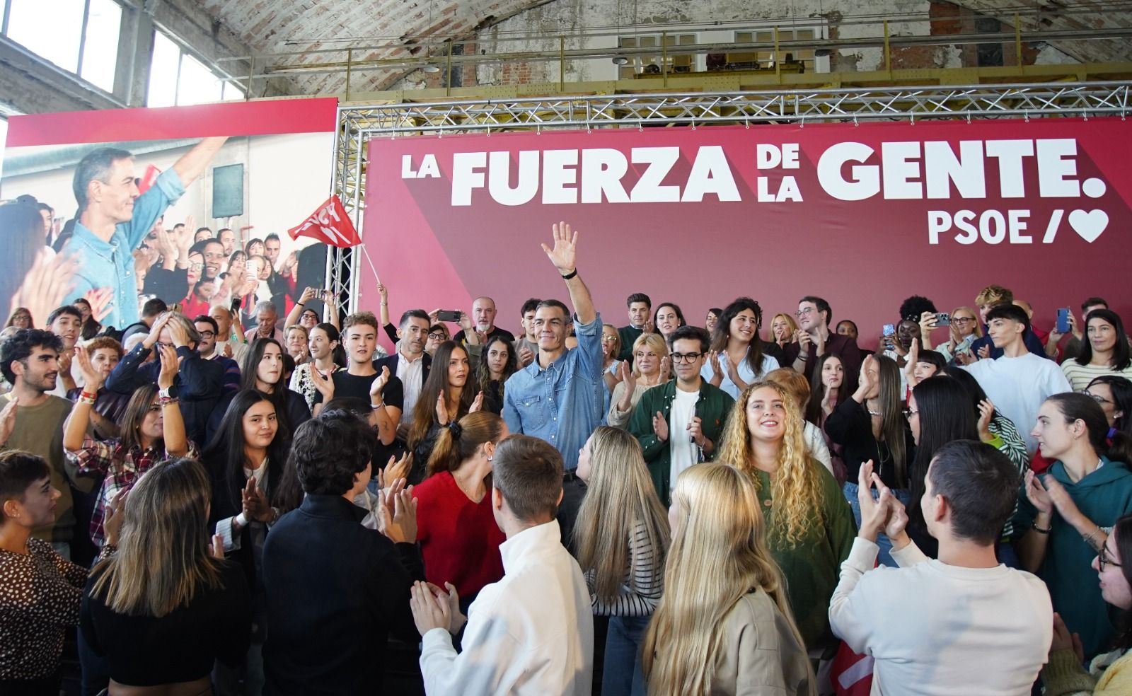 Mitin de Pedro Sánchez en Ponferrada. Mitin de Pedro Sánchez en Ponferrada.