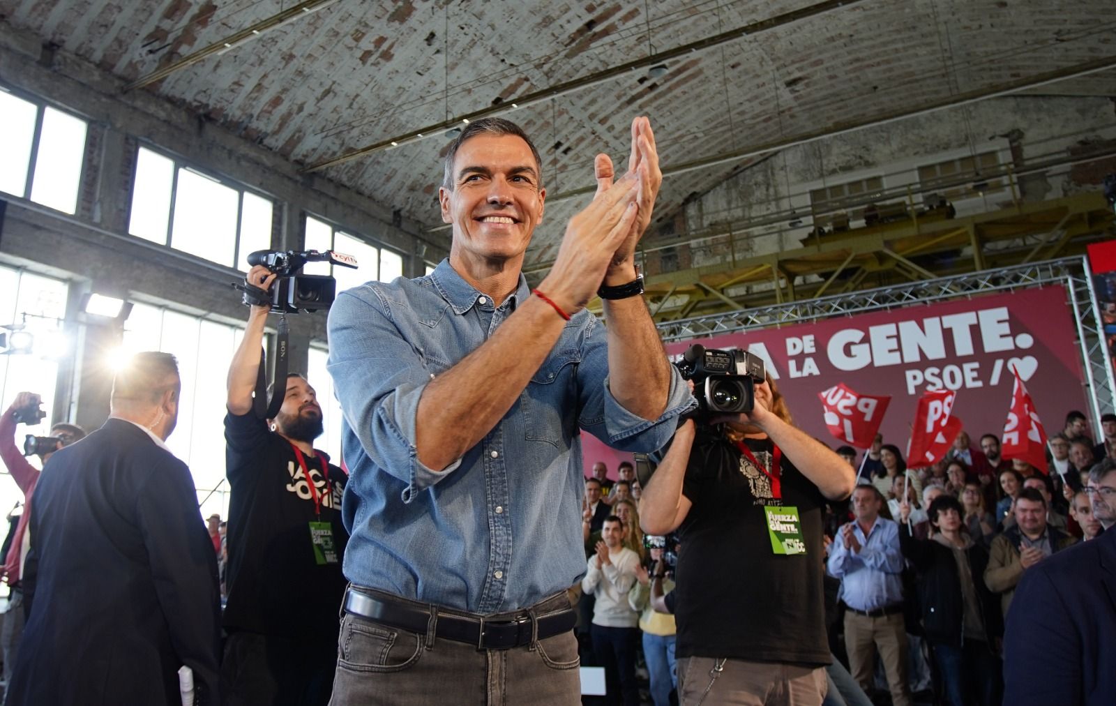 Mitin de Pedro Sánchez en Ponferrada.