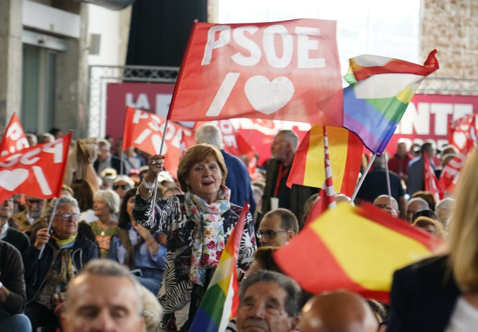 Mitin de Pedro Sánchez en Ponferrada.