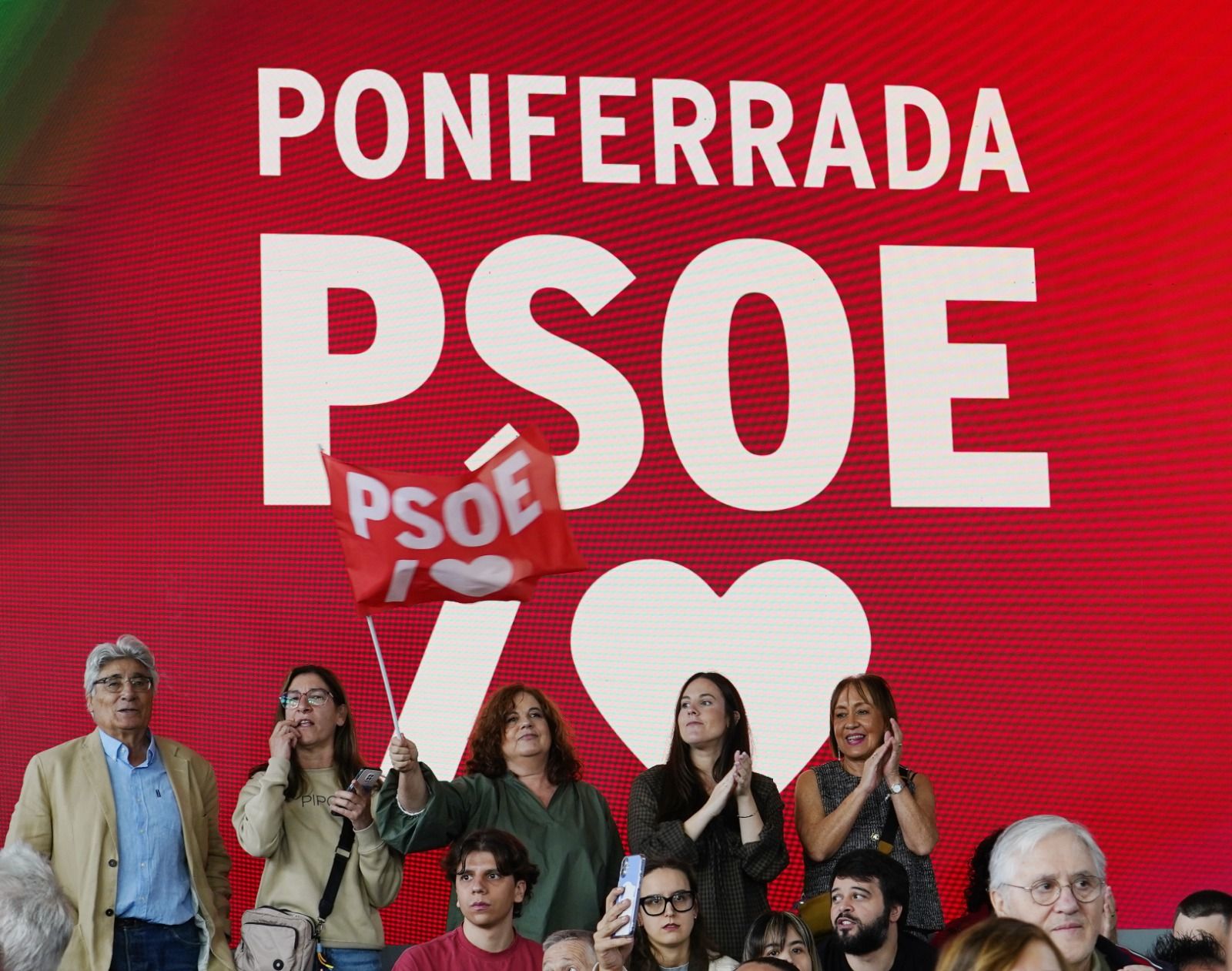 Mitin de Pedro Sánchez en Ponferrada.