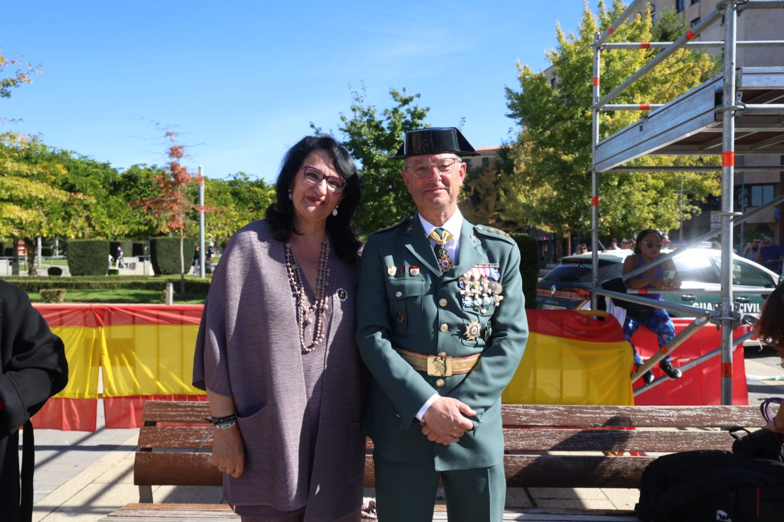 Celebración de la Guardia Civil de León de la fiesta del Pilar. | FERNANDO OTERO