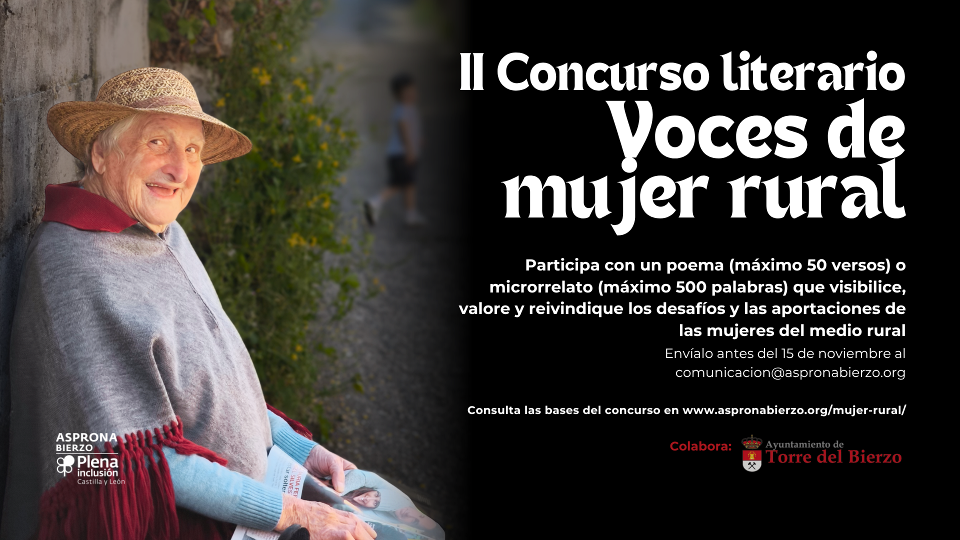 Cartel del concurso literario ‘Voces de mujer rural’.