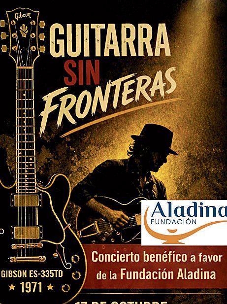 Cartel del concierto benéfico a favor de la Fundación Aladina.