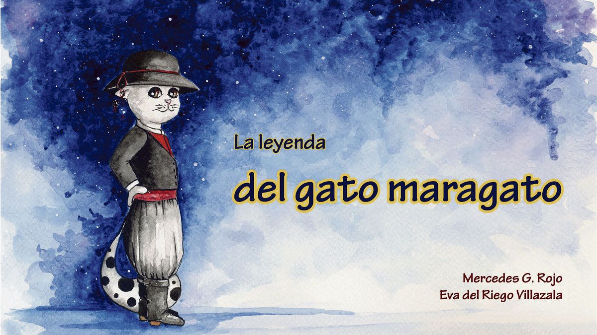 Portada del nuevo proyecto literario de Mercedes G. Rojo protagonizado por un gato maragato.