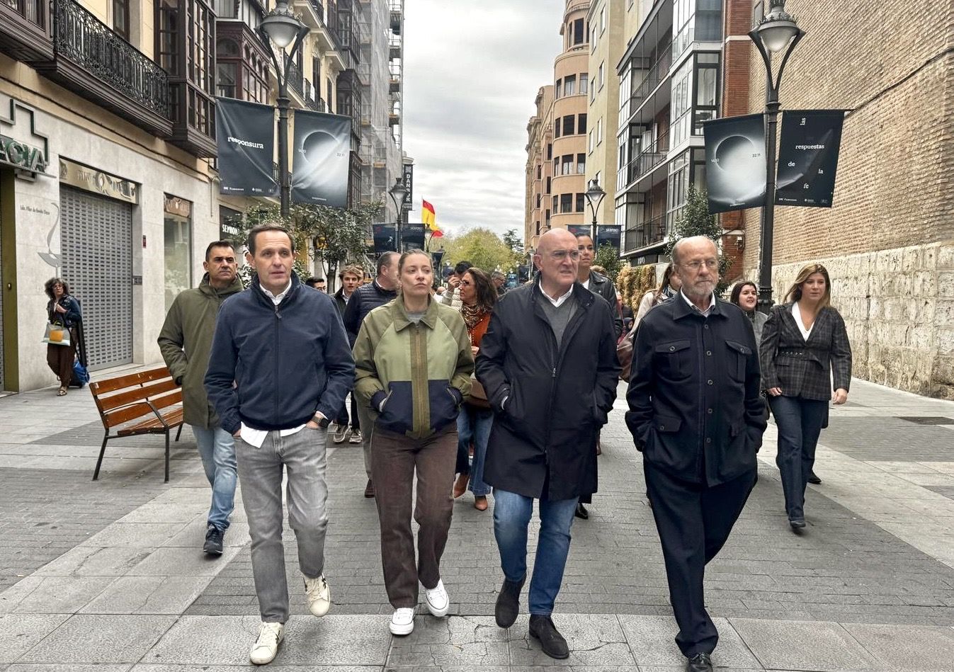 Ester Muñoz, en Valladolid en un encuentro con simpatizantes del PP. | ICAL