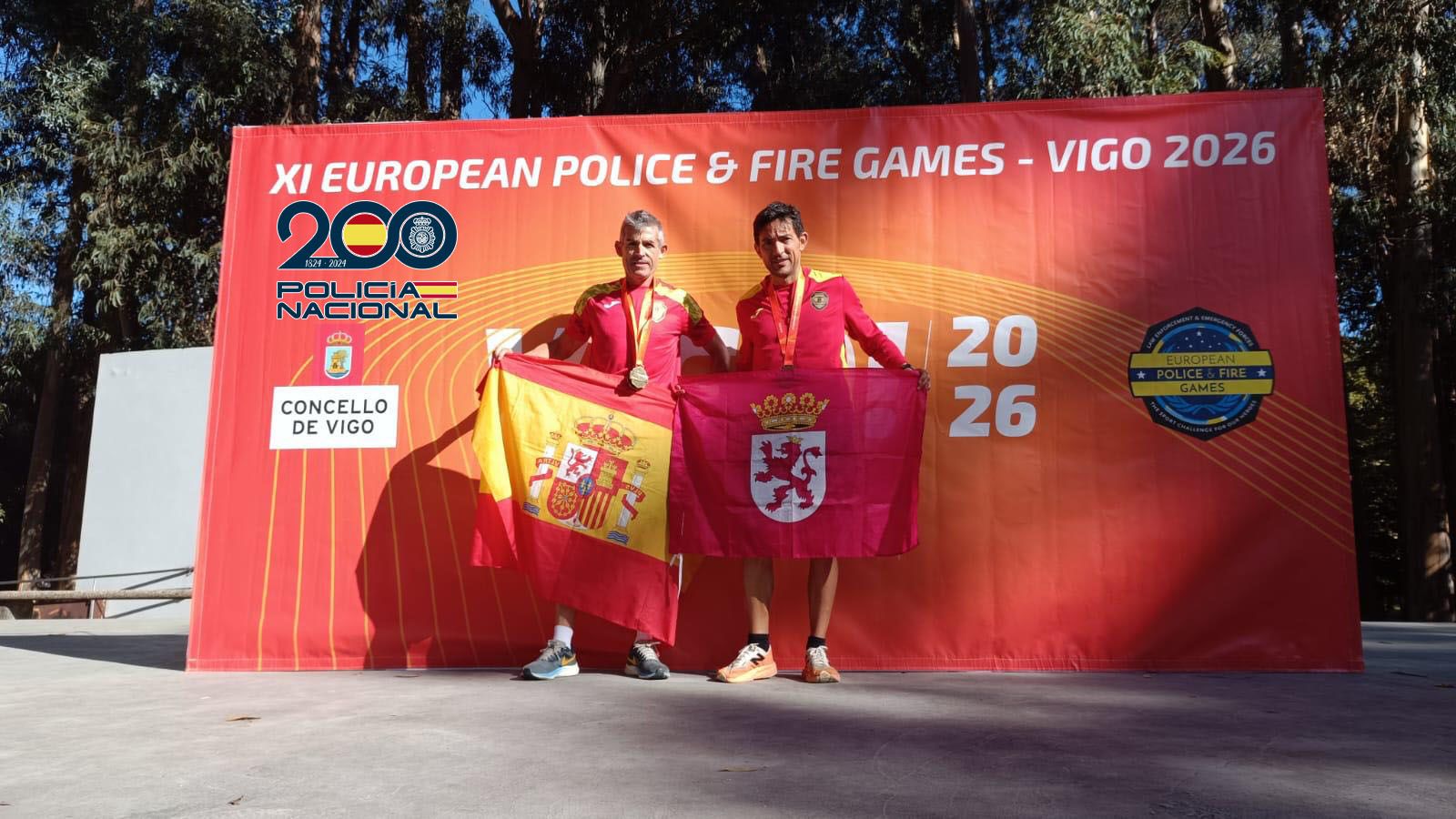 Ángel Martínez y Héctor Pertejo suman seis oros y tres platas en los Juegos Europeos de Policías y Bomberos. | L.N.C.