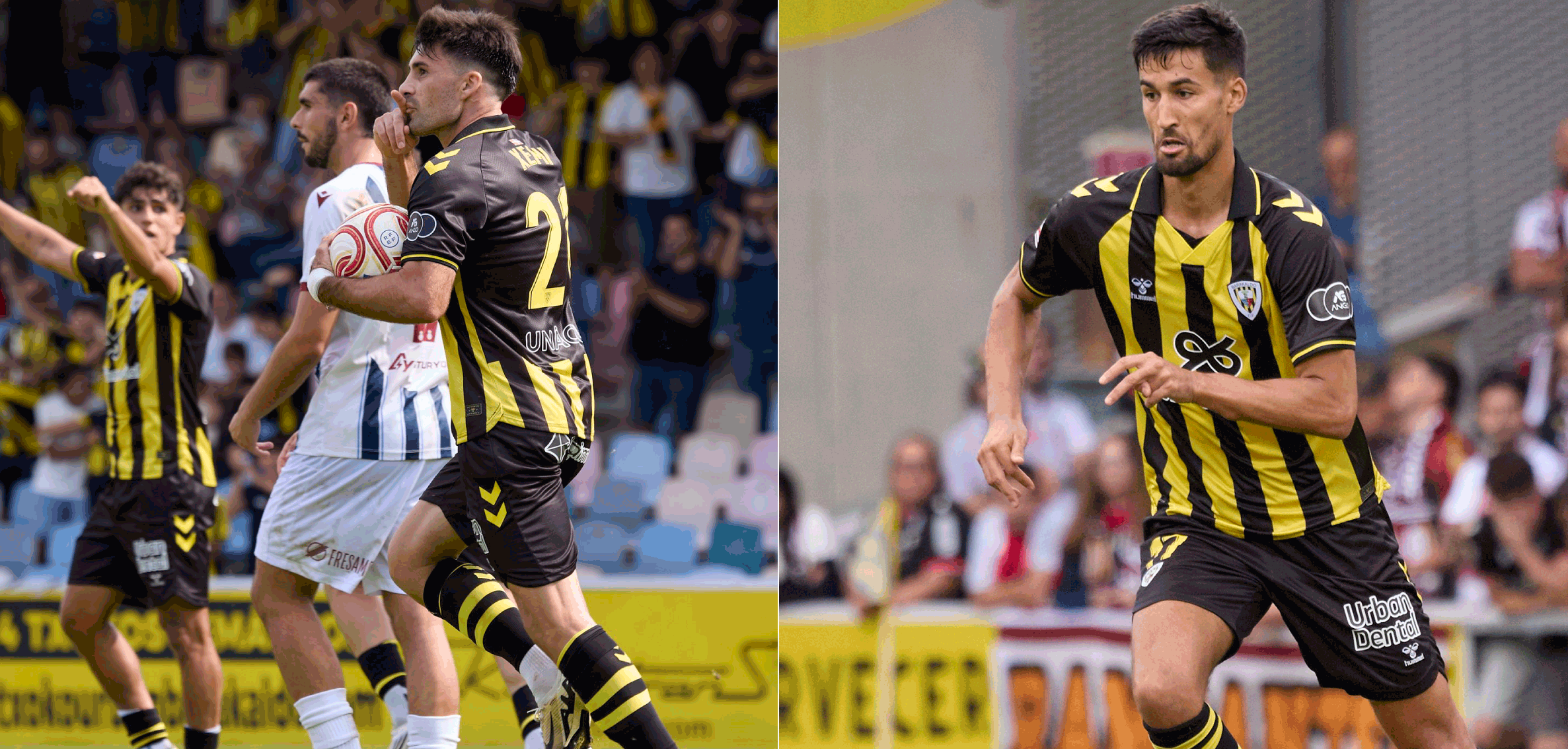 Xemi Fernández, izquierda, y Pablo Trigueros, derecha, volverán al Toralín este sábado con el Barakaldo. BARAKALDO Xemi Fernández, izquierda, y Pablo Trigueros, derecha, volverán al Toralín este sábado con el Barakaldo. BARAKALDO