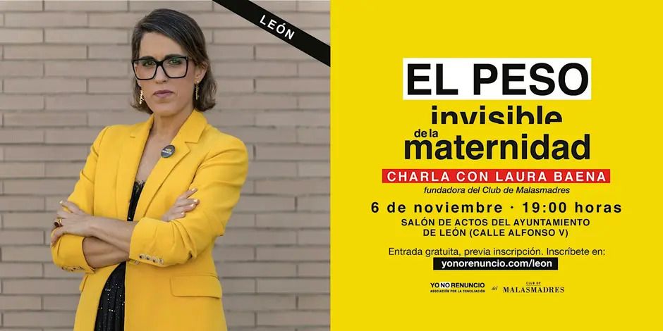 Cartel de la charla del Club de las Malasmadres