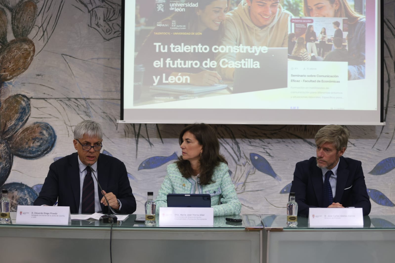 Eduardo Diego, delegado territorial de la Junta, interviene durante la presentación de Talentocyl.| FERNANDO OTERO