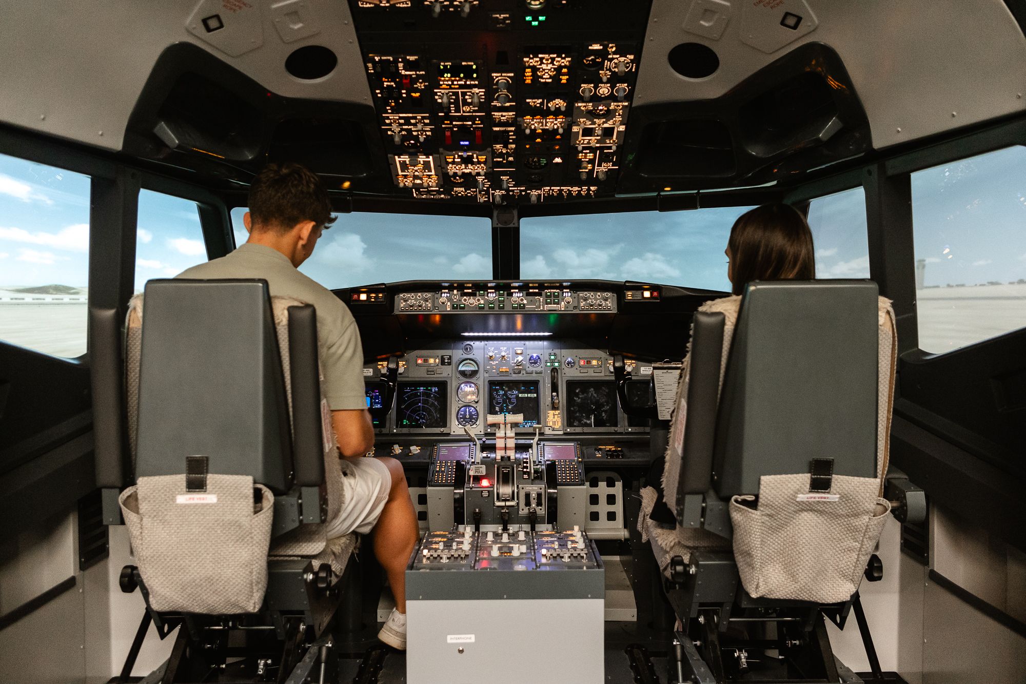 Simulador de vuelo de la ULE, ahora certificado para entrenamiento avanzado.