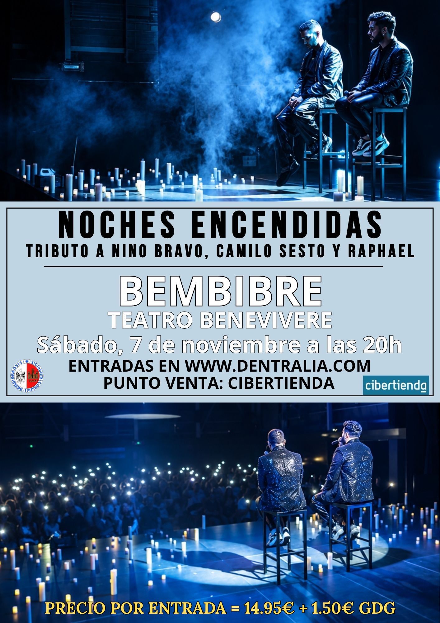 Cartel del evento musical que se celebrará en Bembibre.
