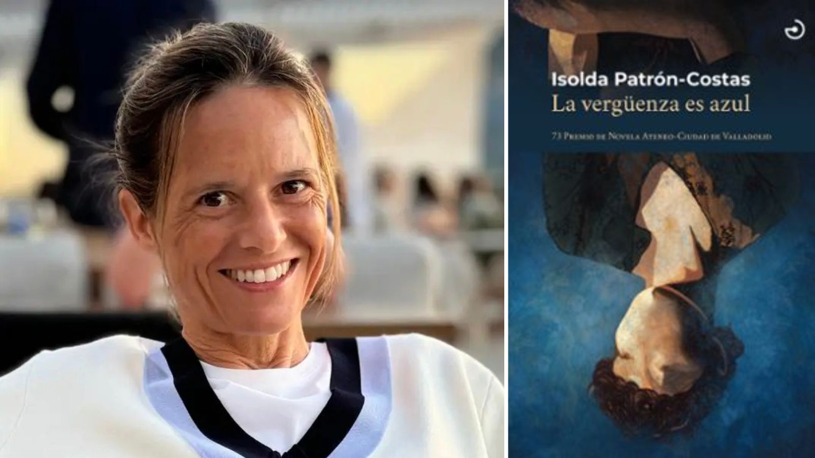 Isolda Patrón Costas y la portada de su publicación. | MENOSCUARTO EDICIONES