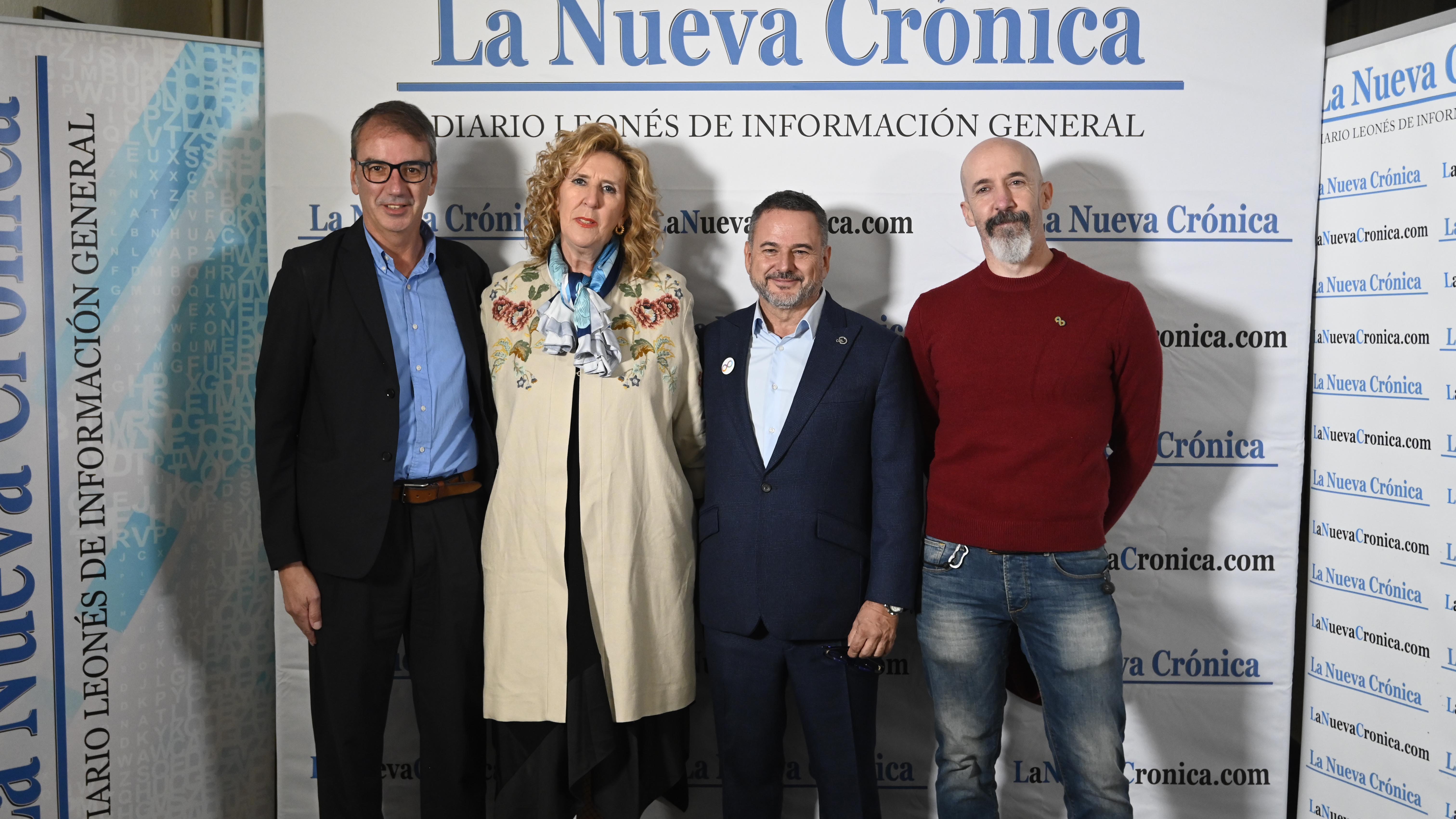 Juan Antonio Orozco, gerente de Servicios Sociales, Manoli González, José Ángel Crego y Daniel Ródenas