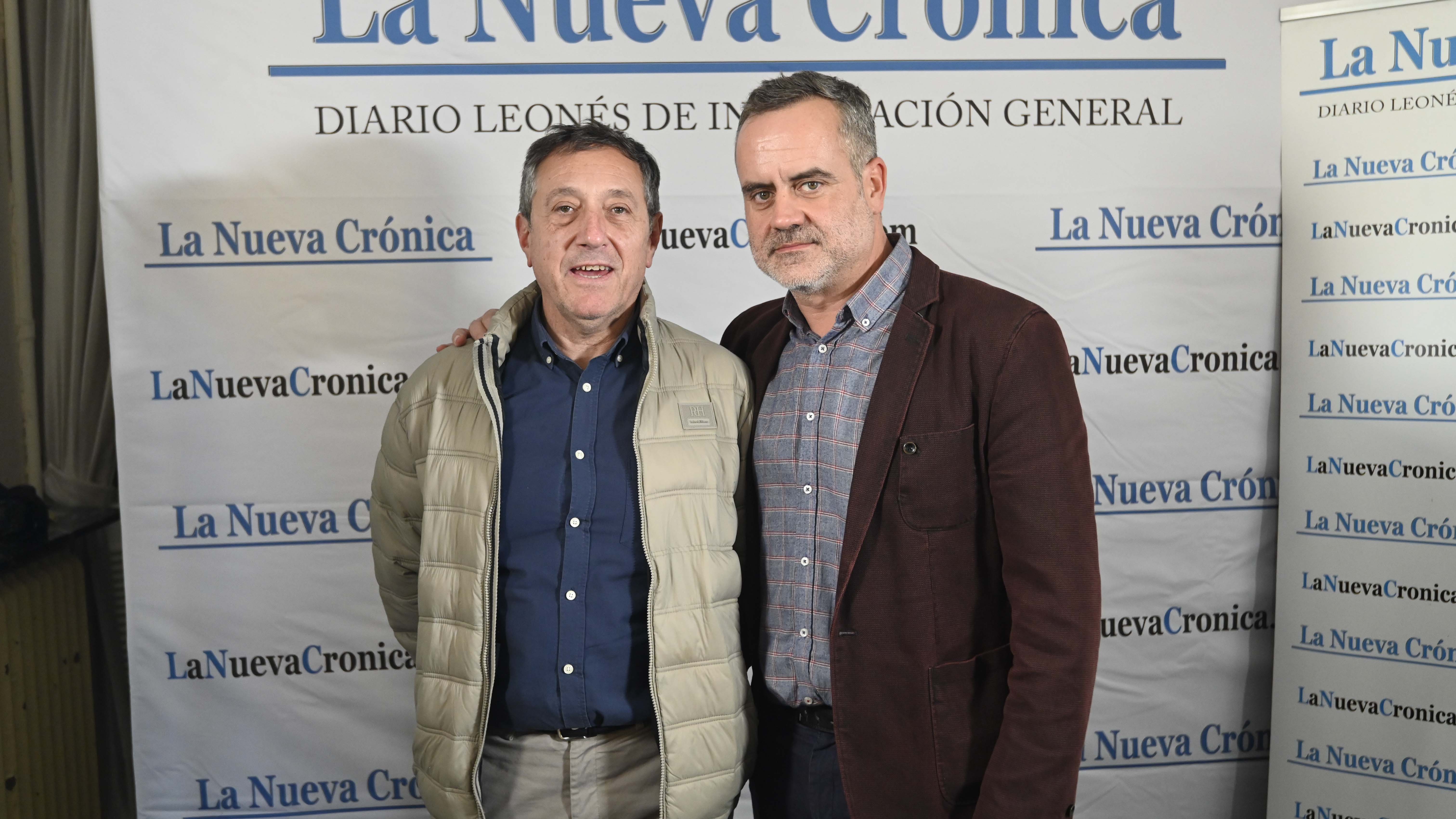 Miguel Ángel de Mena, presidente del Colegio de Enfermería, y David Rubio