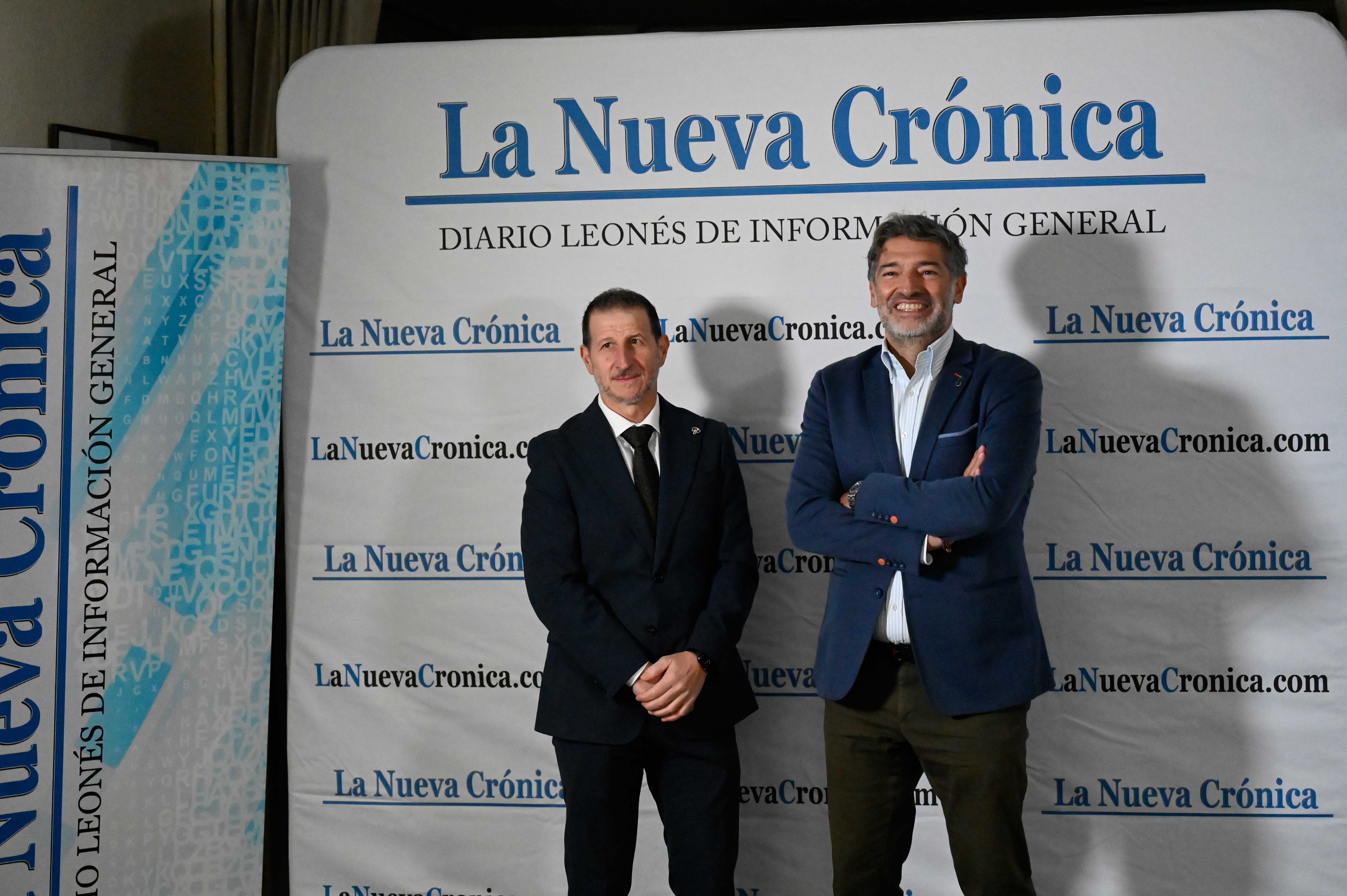 Ángel González y Julio Álvarez, del Círculo Empresarial Leonés