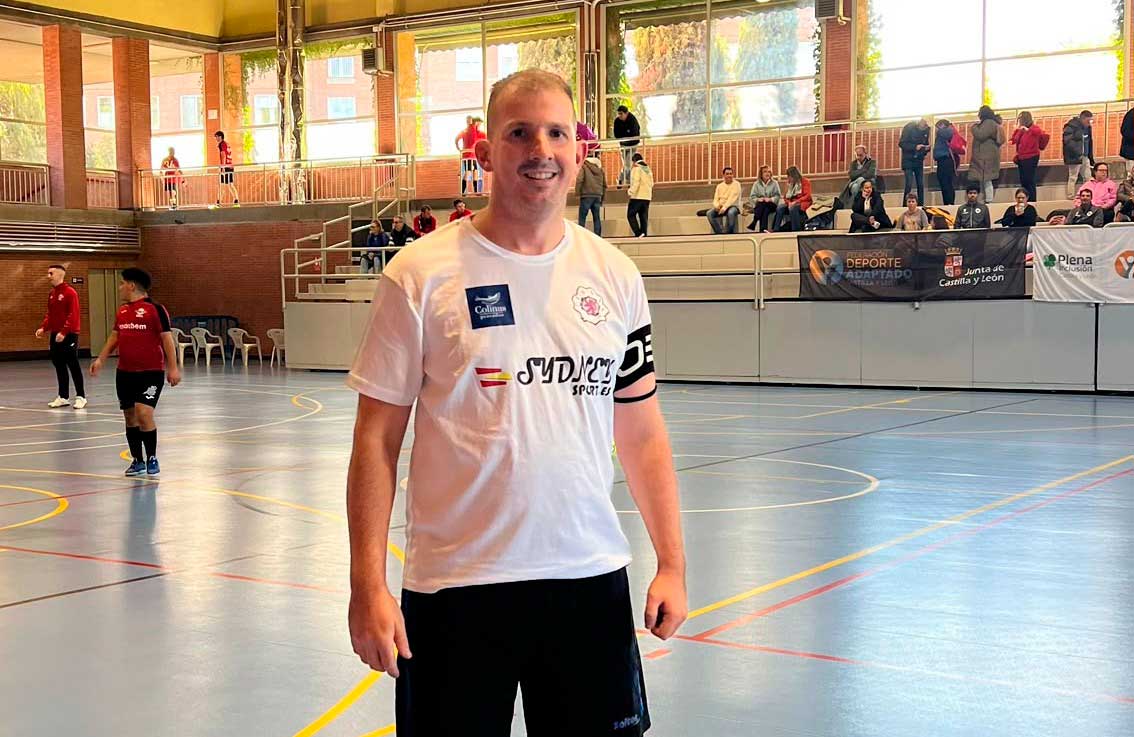 Israel Tejerina en un partido de su Liga que jugaron en Valladolid. | L.N.C.