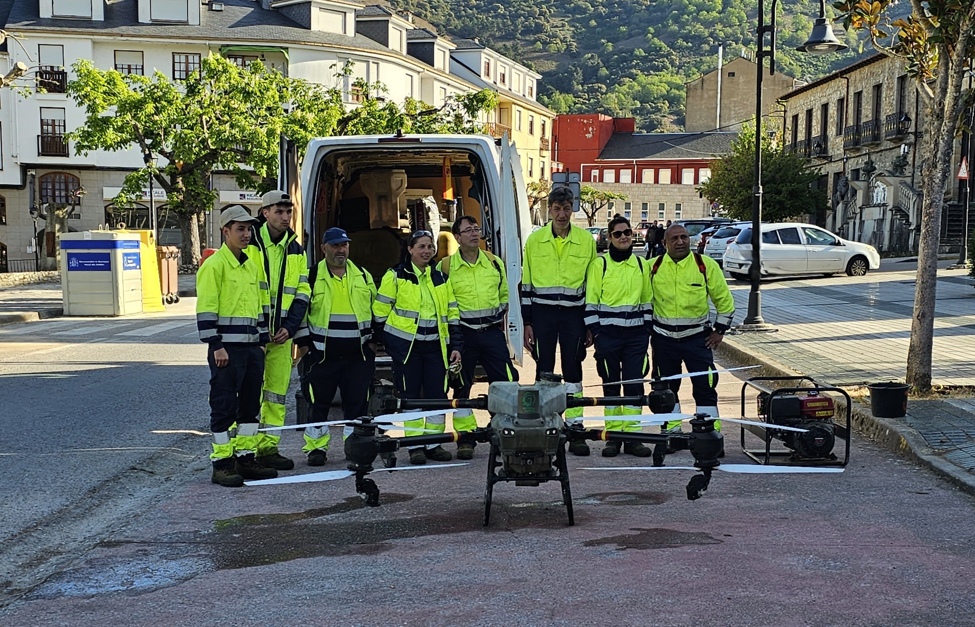 Dron utilizado por la formación villafranquina.