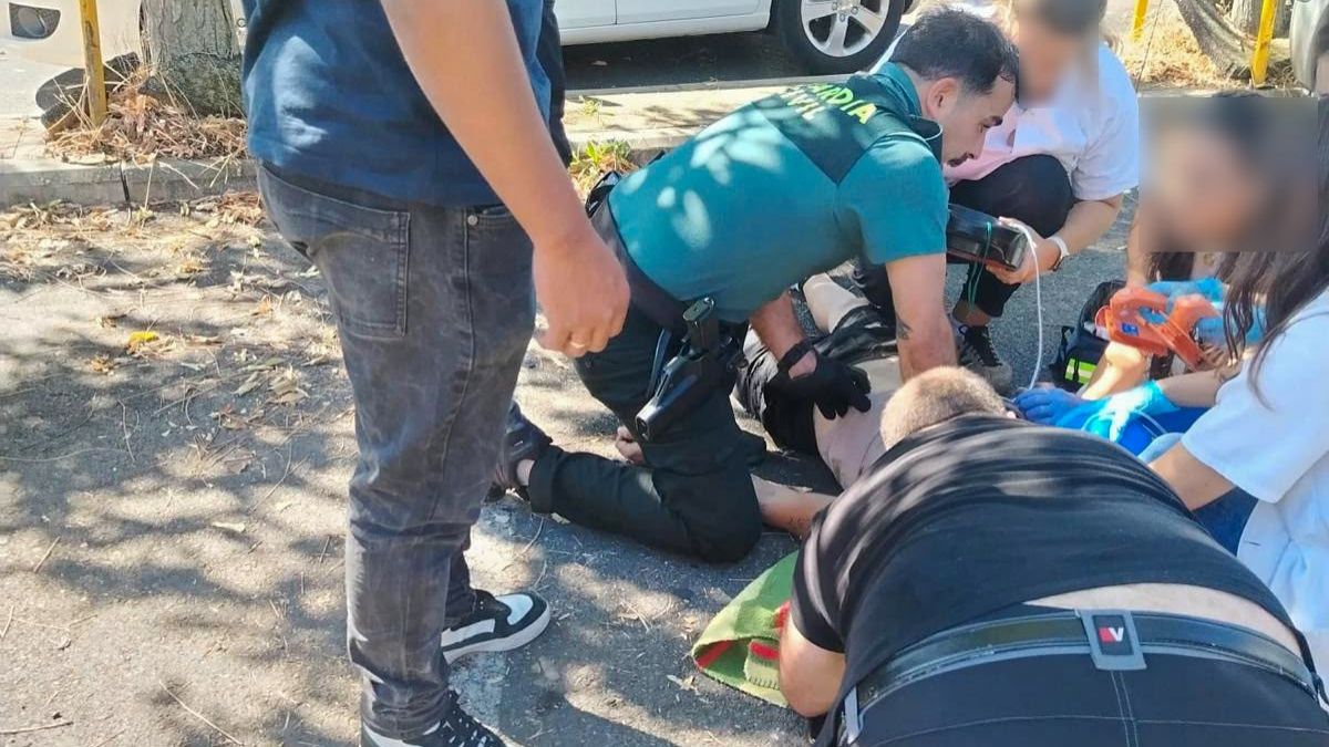 Guardia Civil salva vida en León