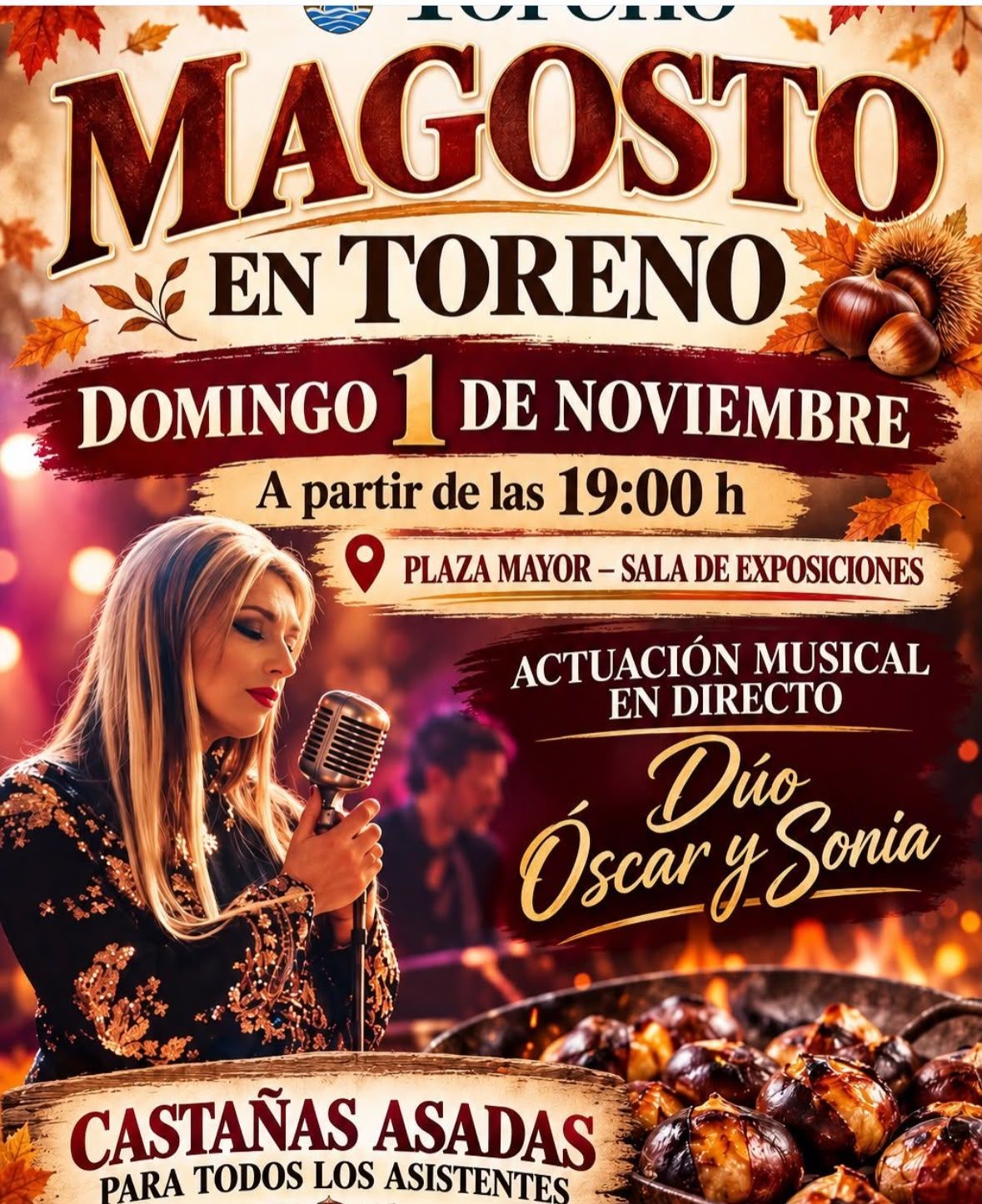 Cartel del magosto popular de Toreno.