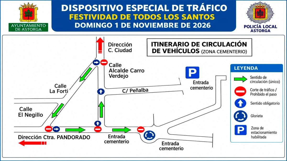 Dispositivo de Todos los Santos en Astorga. Dispositivo de Todos los Santos en Astorga.
