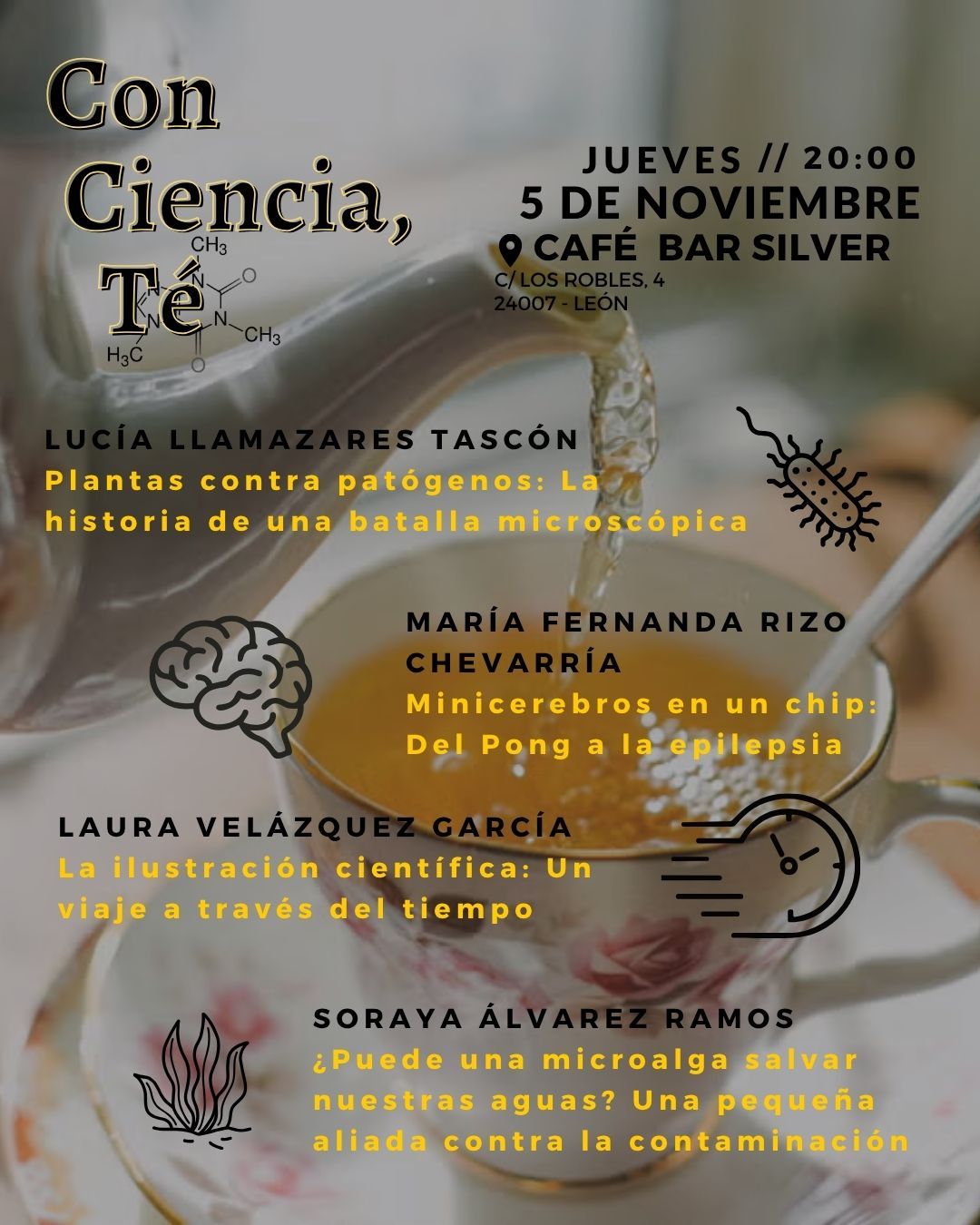 Cartel Con Ciencia Té 2026 Cartel Con Ciencia Té 2026