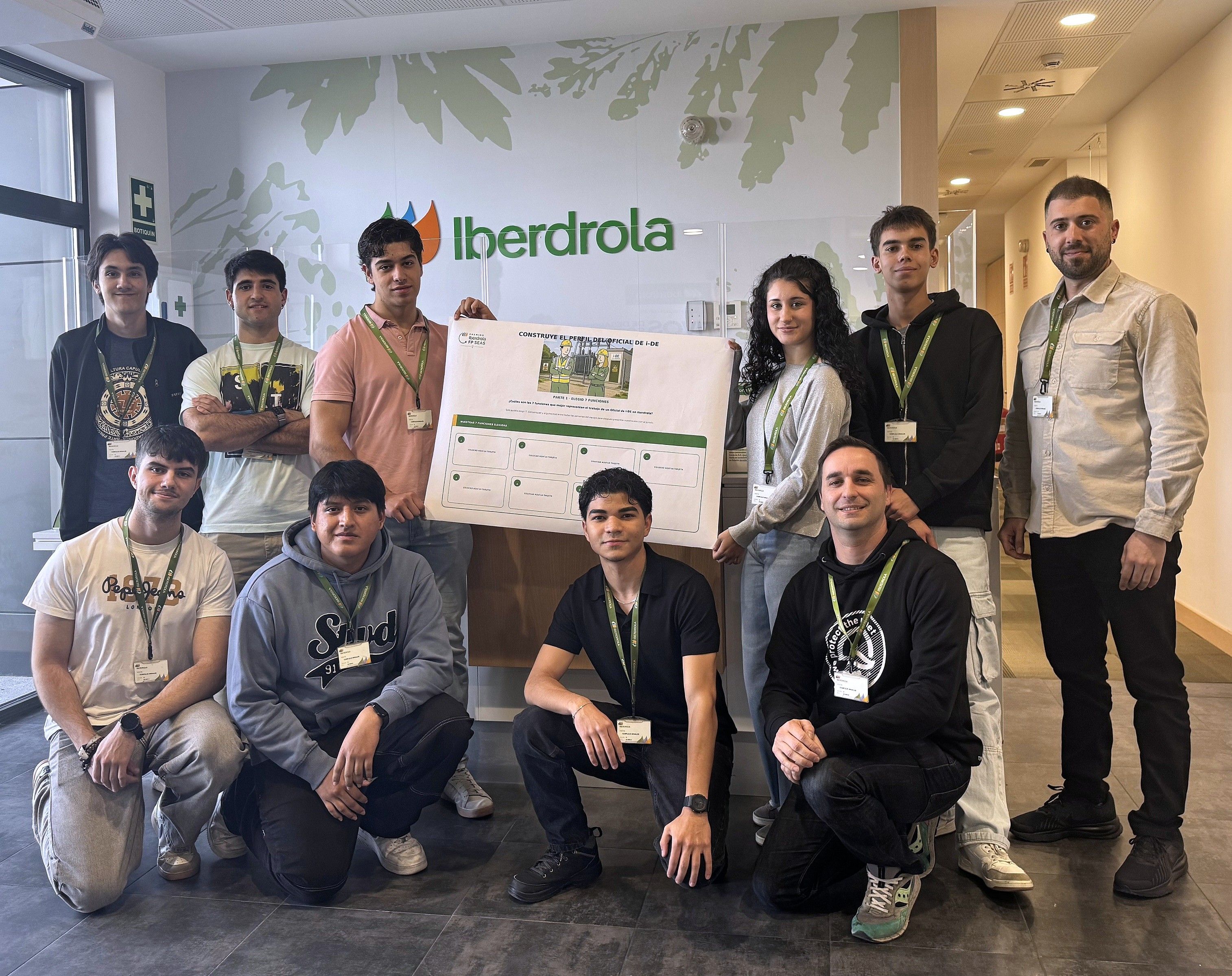 Alumnos de FP en la fase de Castilla y León de los Premios Iberdrola FP. | L.N.C.