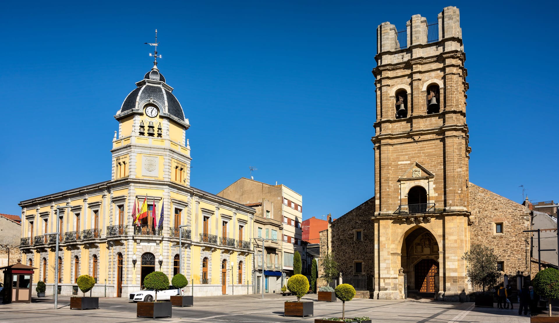 Vista de la plaza Mayor de La Bañeza. | L.N.C.