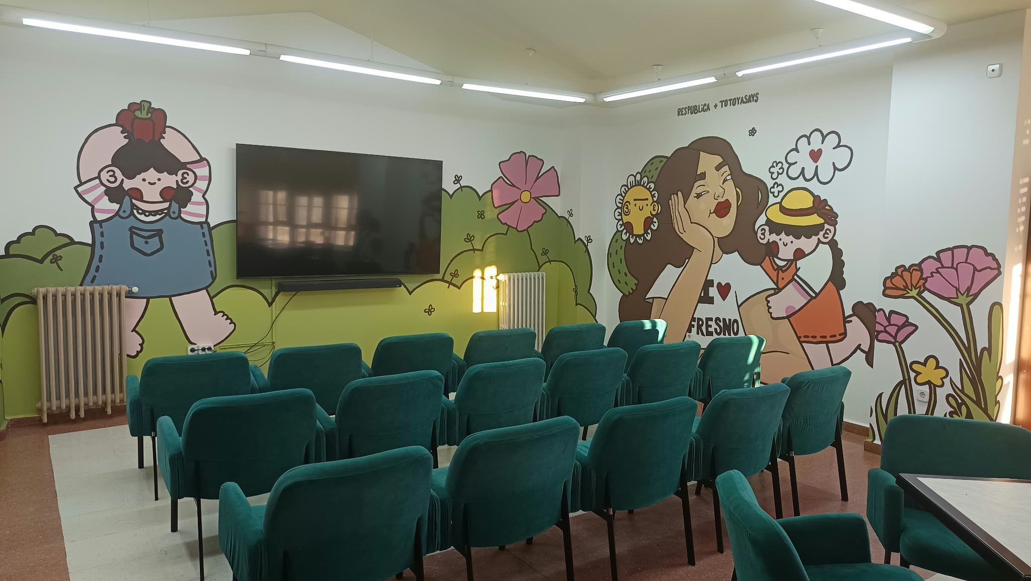 El espacio joven cuenta con nuevos murales en sus paredes dedicados al pueblo. | L.N.C. El espacio joven cuenta con nuevos murales en sus paredes dedicados al pueblo. | L.N.C.