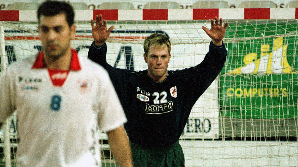 El guardameta danés dejó una huella imborrable en el Ademar. | MAURICIO PEÑA