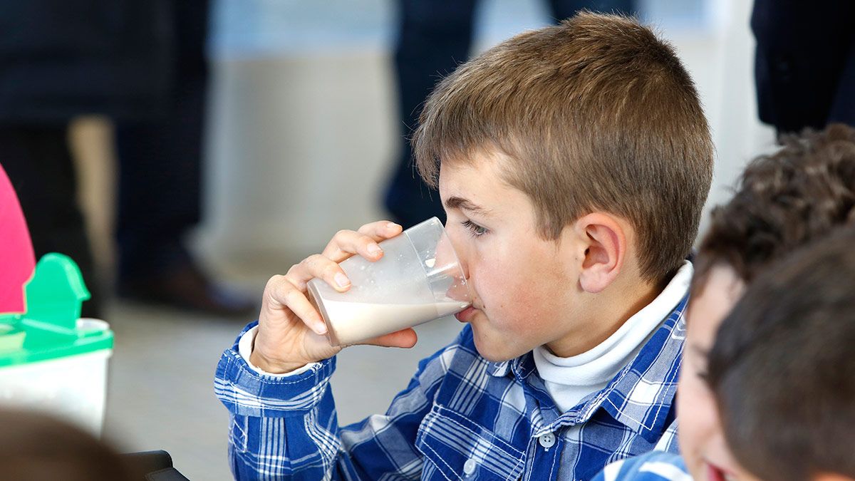 Quincena de la alimentación sana en el Colegio de Educación Infantil y Primaria de Vales de Boñar (León), cuyo protagonista es la leche. | ICAL