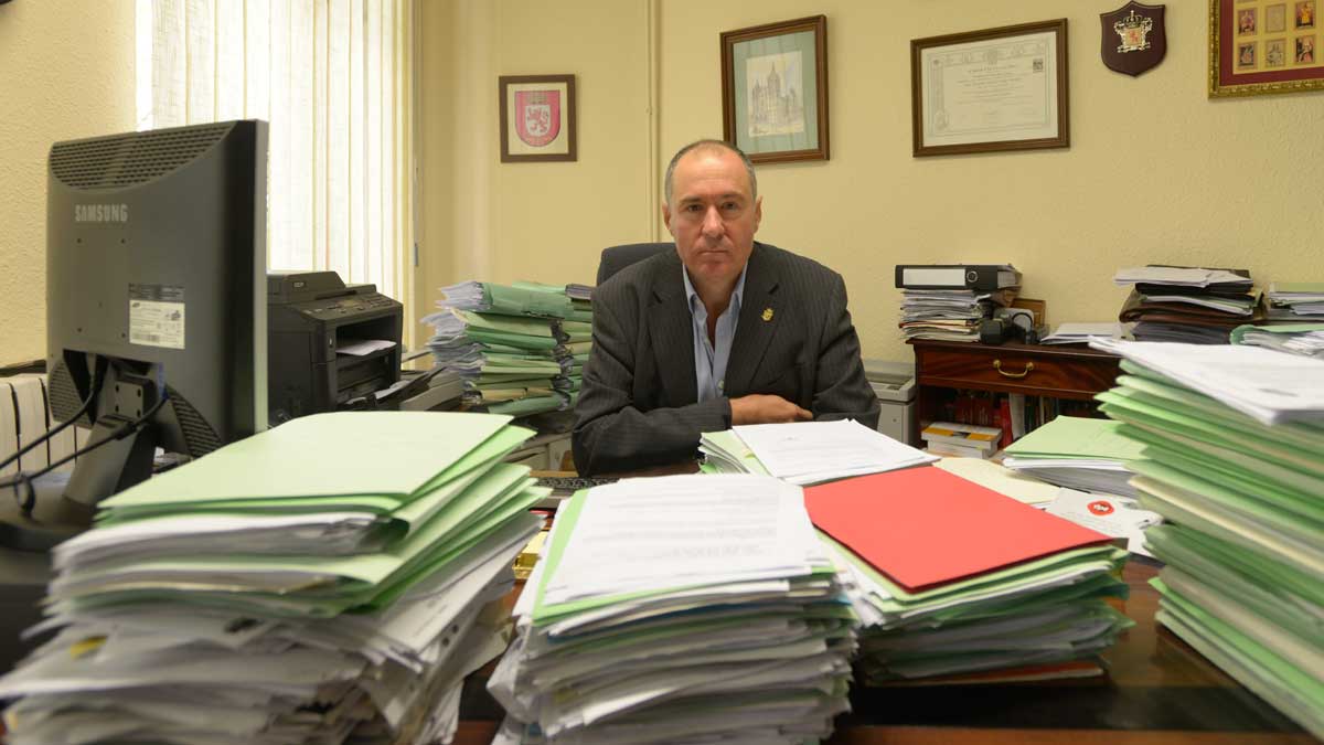 El concejal de UPL en el Ayuntamiento de León, Eduardo López Sendino.