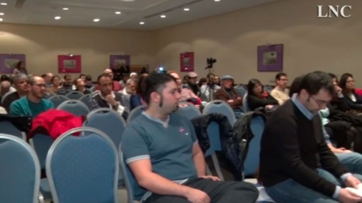 La asamblea de Podemos León celebrada para conformar la agrupación de electores con la que concurrir a las elecciones.